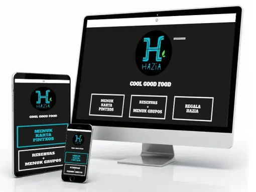 Diseño web restaurante Haziaberri