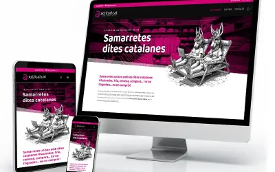 Disseny web Actitud.cat venda de samarretes