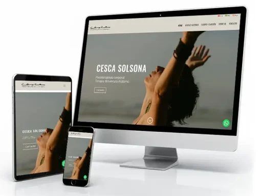 Diseño web Cescasolsona Psicoterapeuta corporal